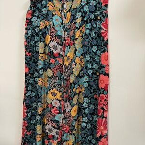 NATURAL LIFE Green and Blue Maxi Pencil Skirt Resort Wear